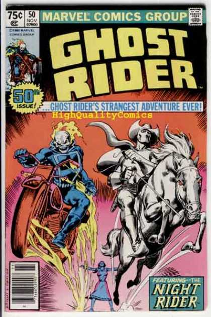 Ghost Rider 50 - Horse - Night Rider - Marvel - Byke - Rider - Josef Rubinstein, Ron Garney