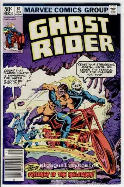 Ghost Rider 61 - Prisioner Of The Hellspawn - Policeman - Motocycle - Marvel Comics Group - Water Wizard - Bob Wiacek, Salvador Larroca