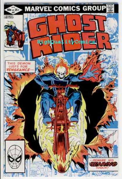 Ghost Rider 67 - Searing Touch - Marvel Comics Group - High Quality Comics - Vengeance - Demon - Salvador Larroca
