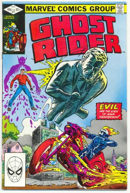 Ghost Rider 71 - Flaming Motorcycle - Abraham Lincoln - Statue - Adam Henderson - Purple Shadow - Dave Simons, Salvador Larroca