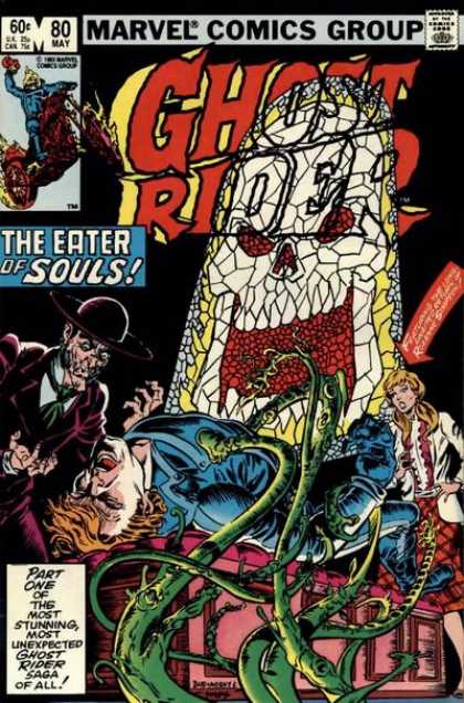 Ghost Rider 80 - Skull - Stained Glass - Johnny Blaze - Dave Simons, Salvador Larroca