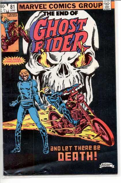 Ghost Rider 81 - Skull - Motorcycle - Death - Concluded - Flame - Dave Simons, Salvador Larroca