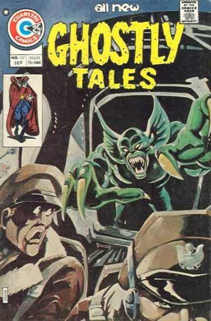 Ghostly Tales 117 - Charleton Comics - Vampire - Soldiers - Green Monster - Sep