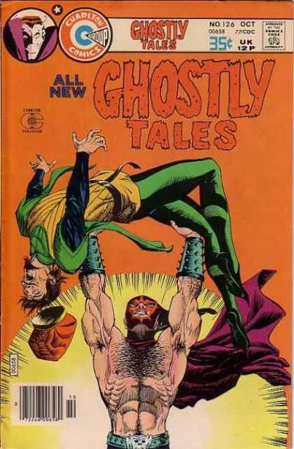 Ghostly Tales 126 - Muscled Man - All New - No 126 - Lifting Up Man - Green Tights