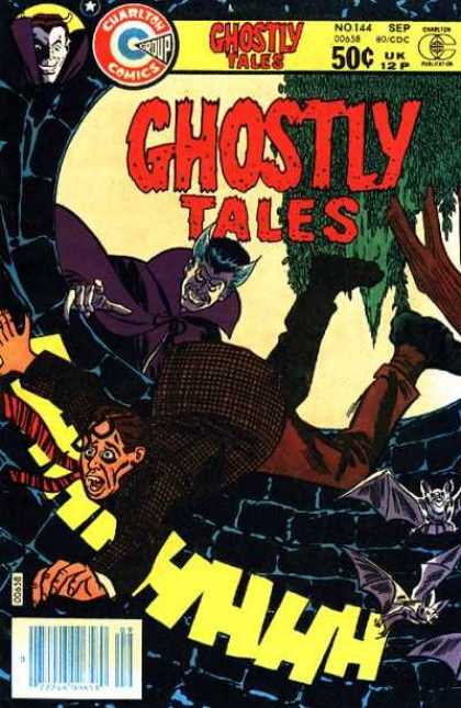 Ghostly Tales 144 - Charlton Comics - Vampire - Tree - Man - Bat