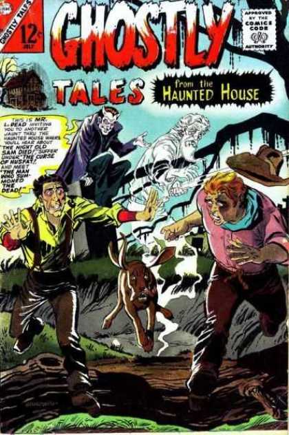 Ghostly Tales 56 - Ghost - Dog - Fallen Tree - Cowboy Hat - Ditch
