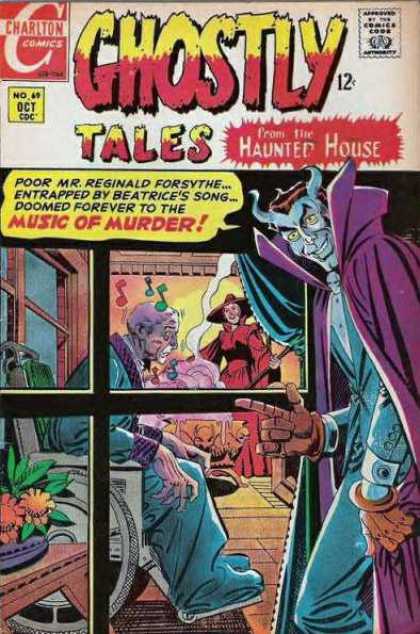 Ghostly Tales 69 - Charlton Comics - Comics Code - Haunted House - Music Of Murder - Demon