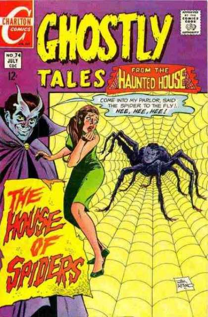 Ghostly Tales 74 - From The Haunted House - The House Of Spiders - Spider - Parlor - Woman