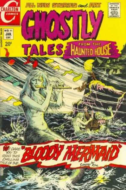 Ghostly Tales 91 - Charlton - January - 20 Cents - From The Haunted House - Flute - Sanho Kim