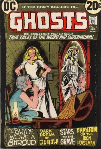Ghosts 14 - Blonde - Skeleton - Wedding Dress - Chest - Lamp - Nick Cardy
