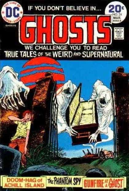 Ghosts 24 - Ghost - Coffin - Doom-hag Of Achill Island - The Phantom Spy - Gunfire At A Ghost - Nick Cardy
