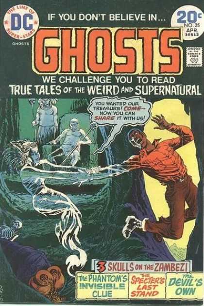 Ghosts 25 - Monsters - Scary Storys - Death - Gold - Adventure - Nick Cardy