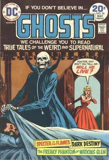 Ghosts 26 - Dc Comics - Supernatural - Skeleton - Freaky Phantom Of Watkins Glen - Dark Destiny - Nick Cardy