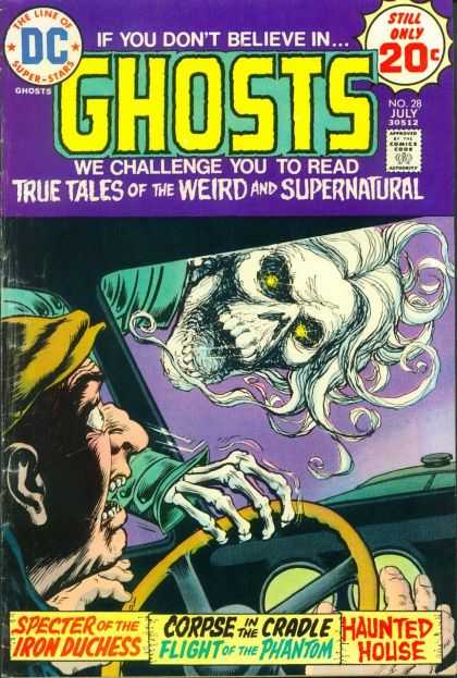 Ghosts 28 - Frightened Driver - Haunted House - Duchess - Spectre - Corpse - Nick Cardy