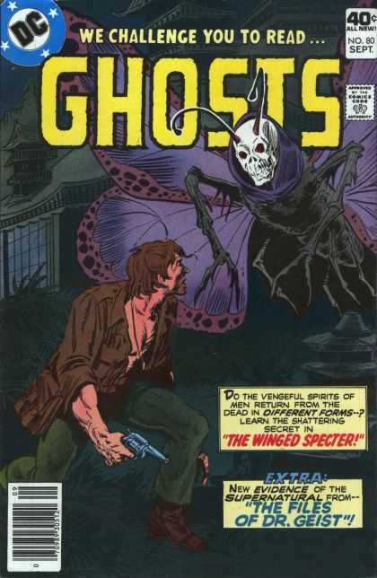 Ghosts 80 - Dc - We Challenge You To Read - Ghosts - The Winged Specter - The Files Of Dr Geist
