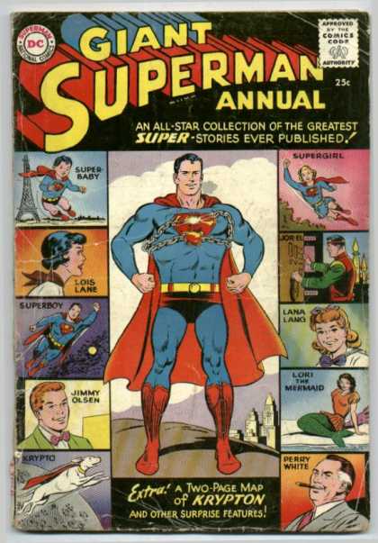 Giant Superman Annual 1 - Dc - Dc Comics - Superman - Krypton - Annual - Curt Swan