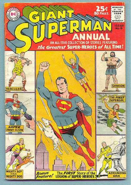 Giant Superman Annual 6 - First Legion - Super Jimmy Olsen - First Supergirl - Issue Number 6 - Samson