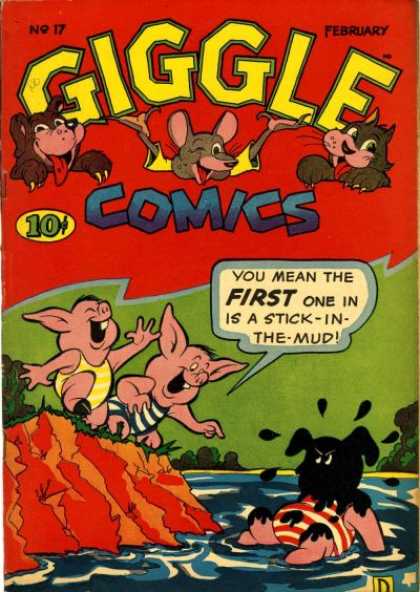 Giggle Comics 17 - February - Animals - Mouse - Cat - Pigs