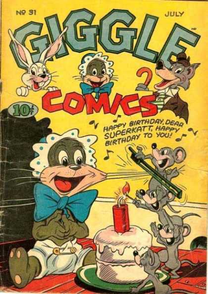 Giggle Comics 31 - Funny - Birthday - Superkatt - Wolf - Hare