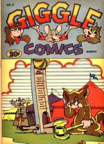 Giggle Comics 6 - Mouse - Dog - Cat - Sweating - Tent