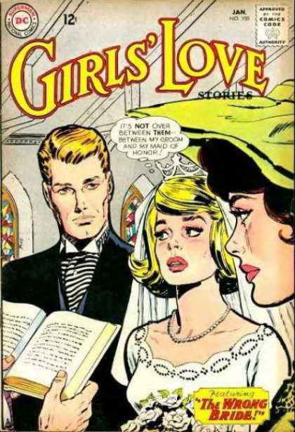Girls' Love Stories 100 - The Wrong Bride - Reading Book - Man Tide Tie - Cap - Dwawing Cover