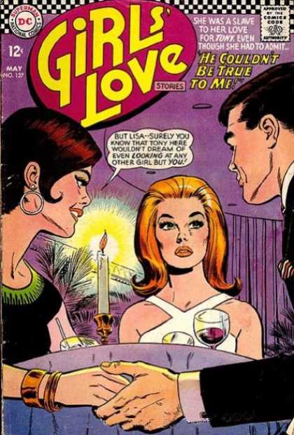 Girls' Love Stories 127 - Candle - Dc - May - Blonde - 12 Cents