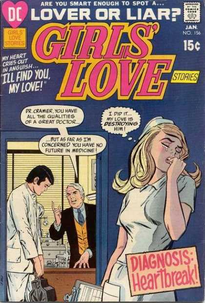 Girls' Love Stories 156 - Dc Comics - Girls Love Stories - Doctors - Lovers - Liars