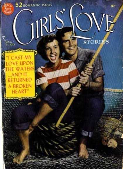 Girls' Love Stories 6 - Fishing - Rope - Pole - Net - 52 Romantic Pages