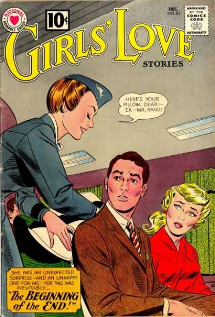 Girls' Love Stories 83 - Man - Woman - Flight Attendant - Curtain - Air Vent