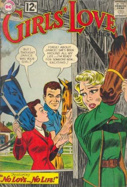 Girls' Love Stories 89 - Horse - Superman National Comics - Approved By The Comics Code - Woman - Man