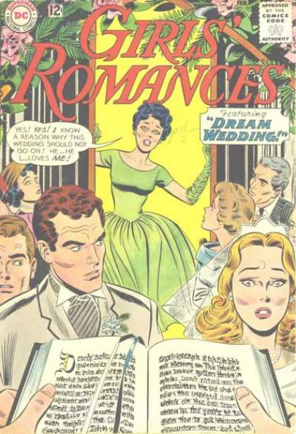 Girls' Romances 90 - Dream Wedding - Comics Code - Women - Men - Roses