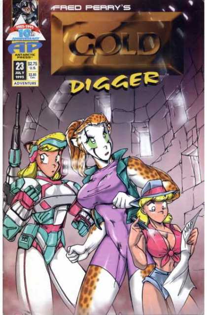 Gold Digger 2 23 - Blondes - Big Breasts - Leopard Woman - Sexism - Purple