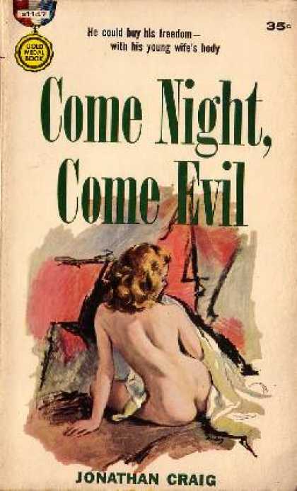 Gold Medal Books - Come Night, Come Evil - Jonathan Craig