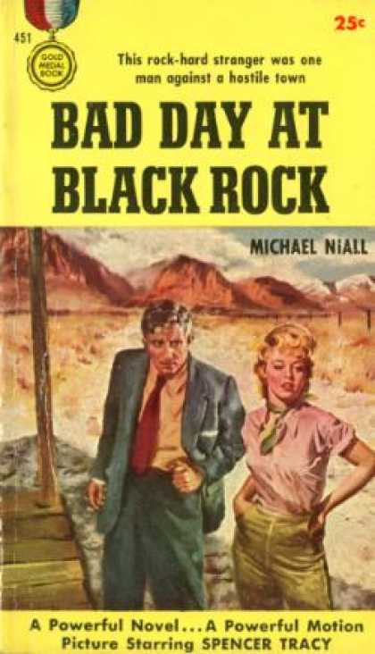Gold Medal Books - Bad Day at Black Rock - Michael (howard Breslin) Niall