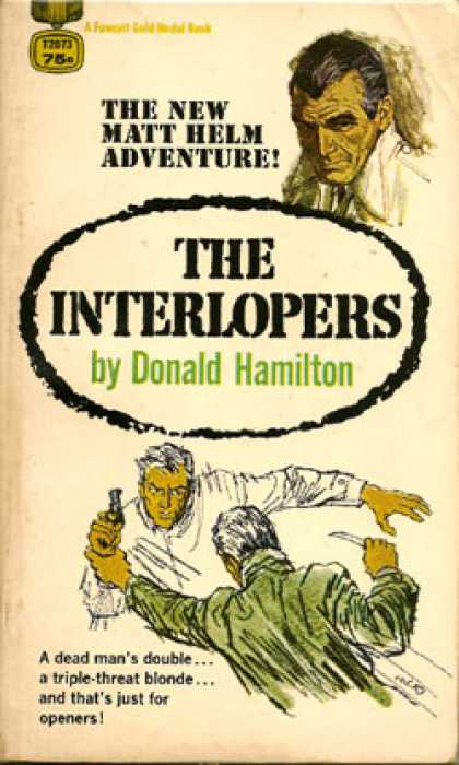 Gold Medal Books - The Interlopers - Matt Helm 12 - Donald Hamilton