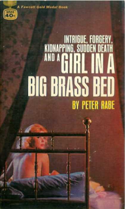Gold Medal Books - Girl In a Big Brass Bed - Peter Rabe