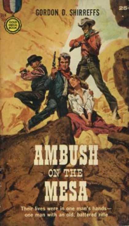 Gold Medal Books - Ambush On the Mesa - Gordon D. Shirreffs