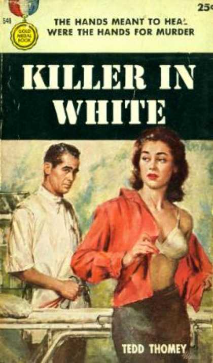 Gold Medal Books - Killer in White - Tedd Thomey