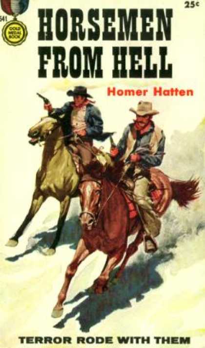 Gold Medal Books - Horsemen From Hell - Homer Hatten
