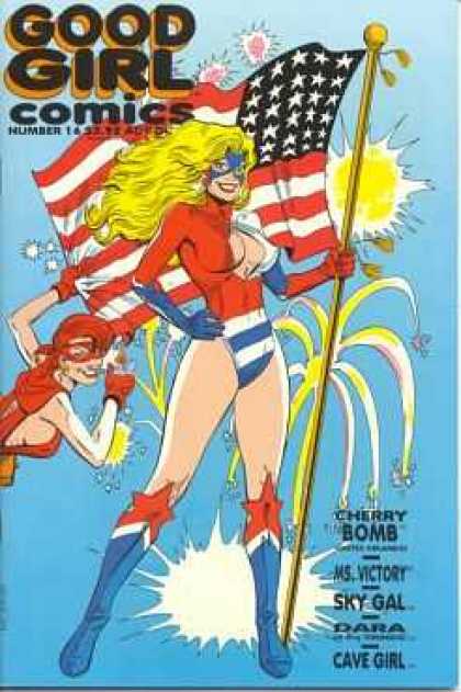 Good Girl Art 16 - Flag - Fireworks - Cherry Bomb - Lighter - Ms Victory