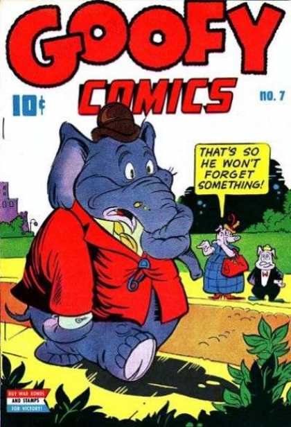 Goofy Comics 7 - Elephant - Tied Trunk - Forget - Dog - Sidewalk