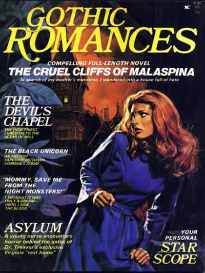 Gothic Romances 1 - Malaspina - Full-length Novel - The Devils Chapel - Tapestry - The Black Unicorn