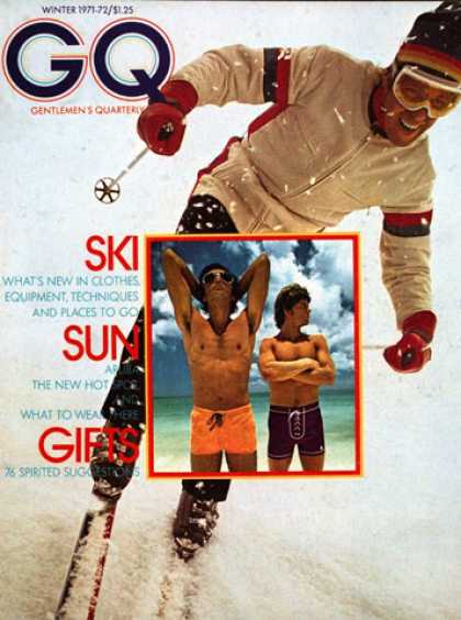 GQ - Winter 1971-72 - Ski, Sun, Gifts