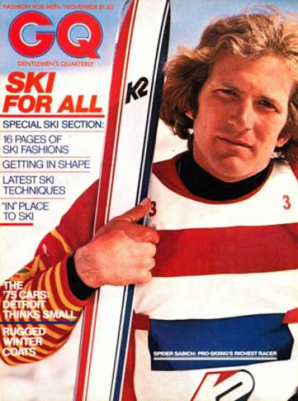 GQ - November 1974 - Ski for all