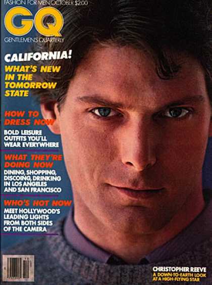 GQ - October 1979 - Christopher Reeve
