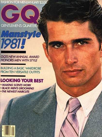 GQ - January 1981 - Manstyle