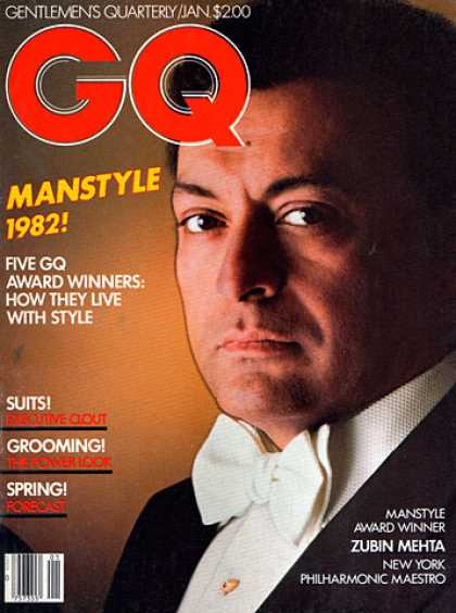 GQ - January 1982 - Zubin Mehta
