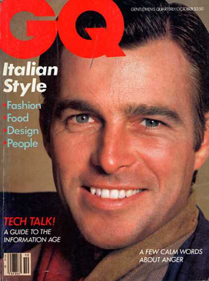 GQ - October 1983 - Italian style