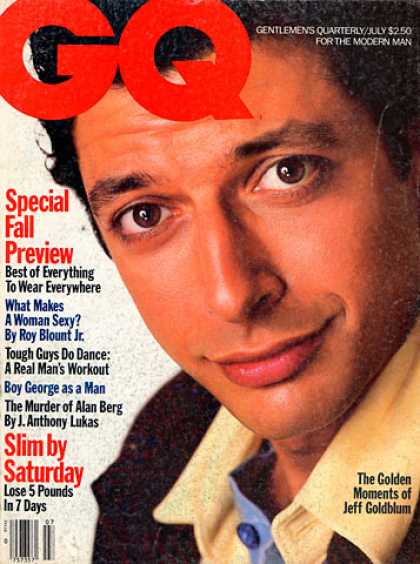 GQ - July 1985 - Jeff Goldblum