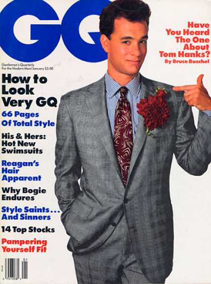 GQ - January 1988 - Tom Hanks